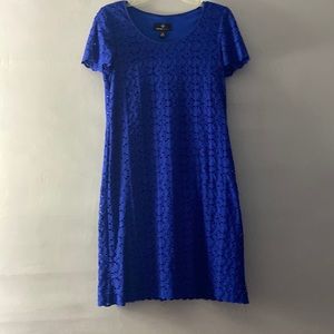 Ronni Nicole Blue Lace Dress Size S